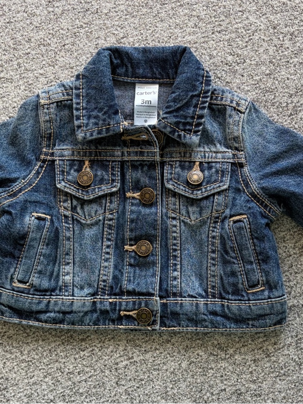 3M Carter's Medium Blue Denim Toddler Jean Jacket